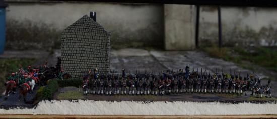 Infanterie Française au 1/72 montant à l'attaque sur 2 rangs