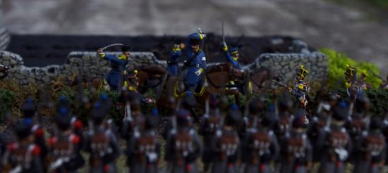 Charge des Dragons Prussiens au 1/72