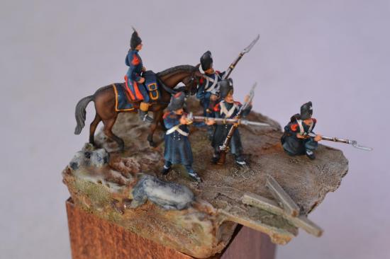 Grenadiers de la Garde Impériale en manteau au 1/72