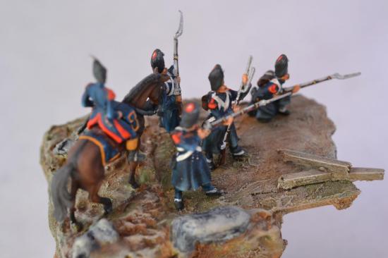 Grenadiers de la Garde Impériale en manteau au 1/72