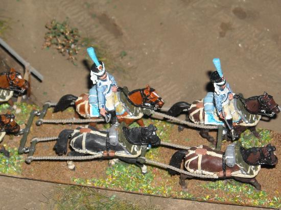 Photo Marc Claus: chariot à munition type Gribeauval campagne de Russi