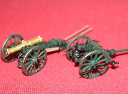 Avant Train d'artillerie légère et Canon de 12 léger Artillerie Russe par J-F Ducos