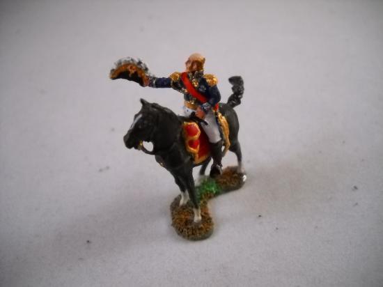 JS72/0163 Maréchal Davout à cheval saluant Art Miniaturen