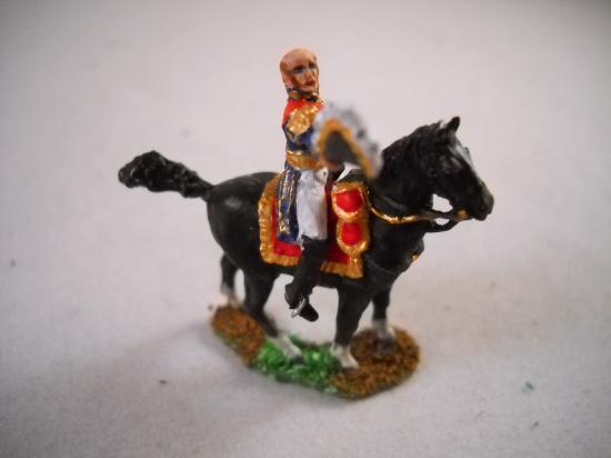 JS72/0163 Maréchal Davout à cheval saluant Art Miniaturen