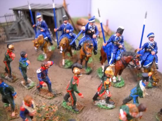 JS 72/0530 13 Prisonniers de guerre français (Dragon de la garde, cuirassiers polonais, Uhlan polonais, Chasseurs à cheval fran