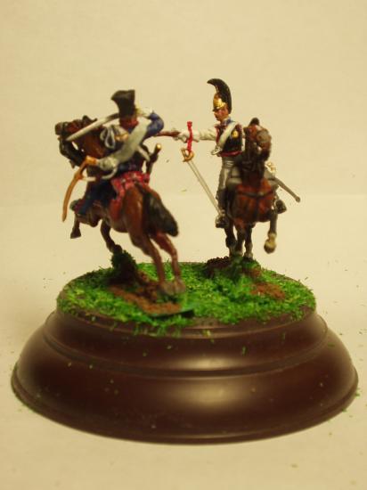 Art Miniaturen réf:JS72/0461 Chevaux Légers Lanciers de la GI contre Cuirassier Russe Zvezda