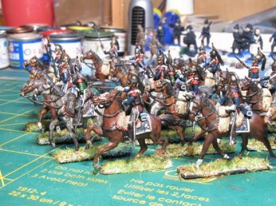 Cuirassiers Legio avec cheval Italeri par Didier Chagnon excellentes réalisations comme toujours