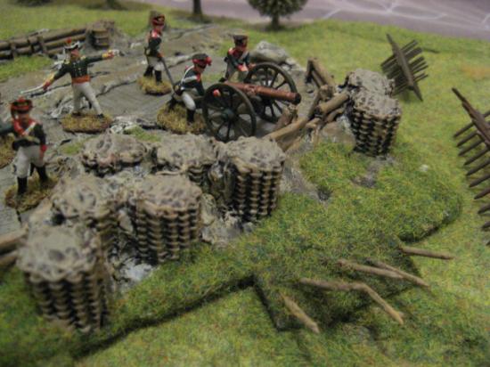 une redoute imex avec ses servants et canons bataille de borodino 1812