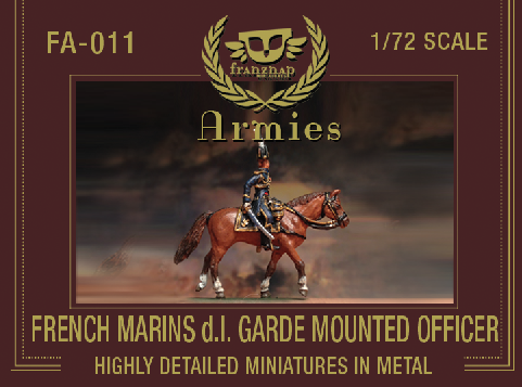 FA-011 : FRENCH MARINS DE LA GARDE MOUNTED OFFICER metal